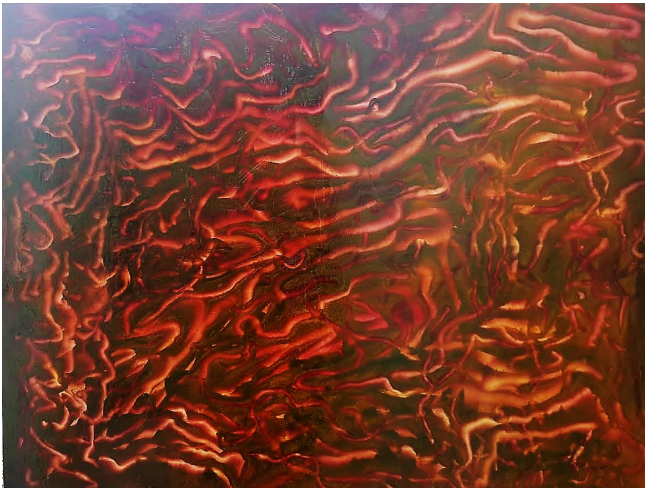 N°6 114x146 cm: 44x57 inches. Huile sur toile.