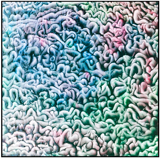 N° 10 80x80 cm: 31x31 inches. Encaustique, huile sur bois.